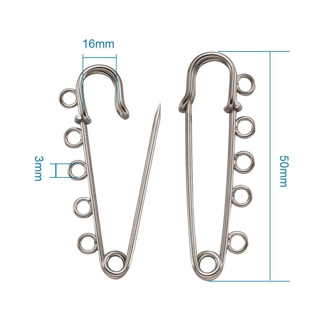 5 шт. металлические булавки для ювелирных изделий 50 х16 мм 3 мм|iron kilt pins|kilt pinsjewelry