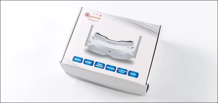 Skyzone SKY02S V + 5 8G 40CH 3D FPV Goggles w / VTX камера отслеживание головы HDMI DVR функция