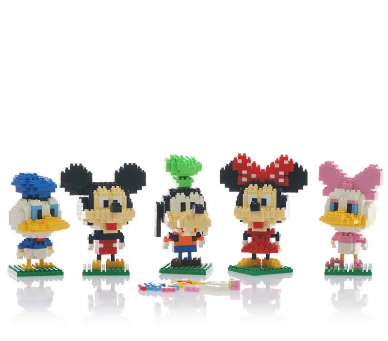 5 шт. алмазные блоки Loz Микки Минни мыши Дональд Дак Дейзи Гуфи Строительные