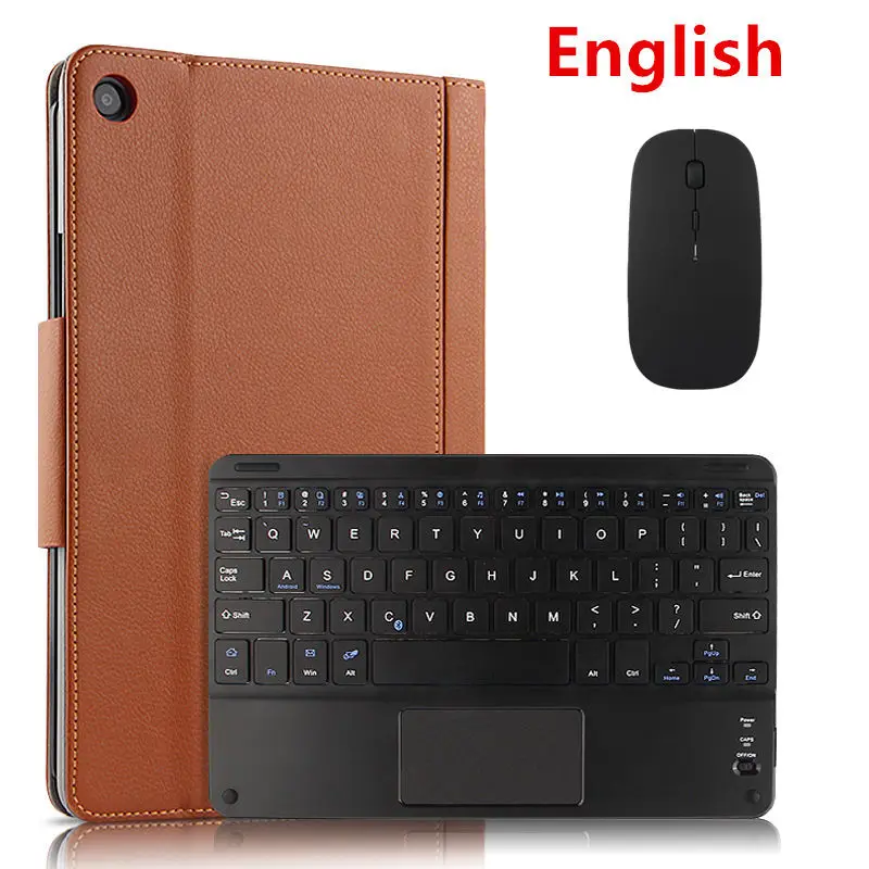 brown mouse English Чехол для Xiaomi mi Pad 4 Plus mi Pad4plus 10," защитный чехол Беспроводная Bluetooth клавиатура из искусственной кожи mi Pad4 Plus 10" чехол для планшета - Цвет: brown mouse English