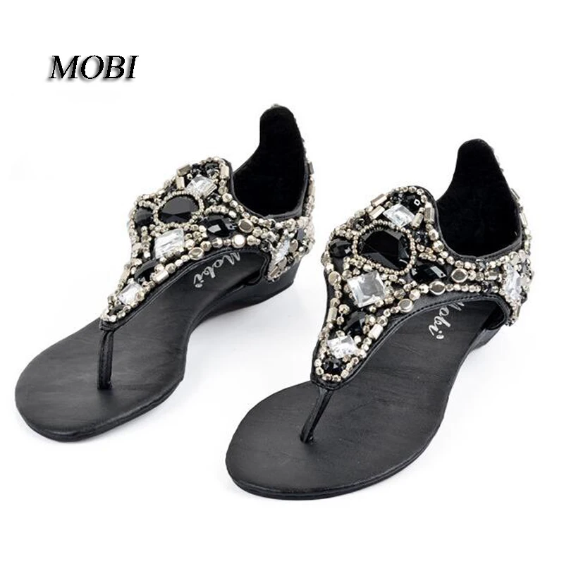 Женские босоножки на плоской подошве небольшие размеры 34 40 41|sandal shoes|summer shoesdiamond flat