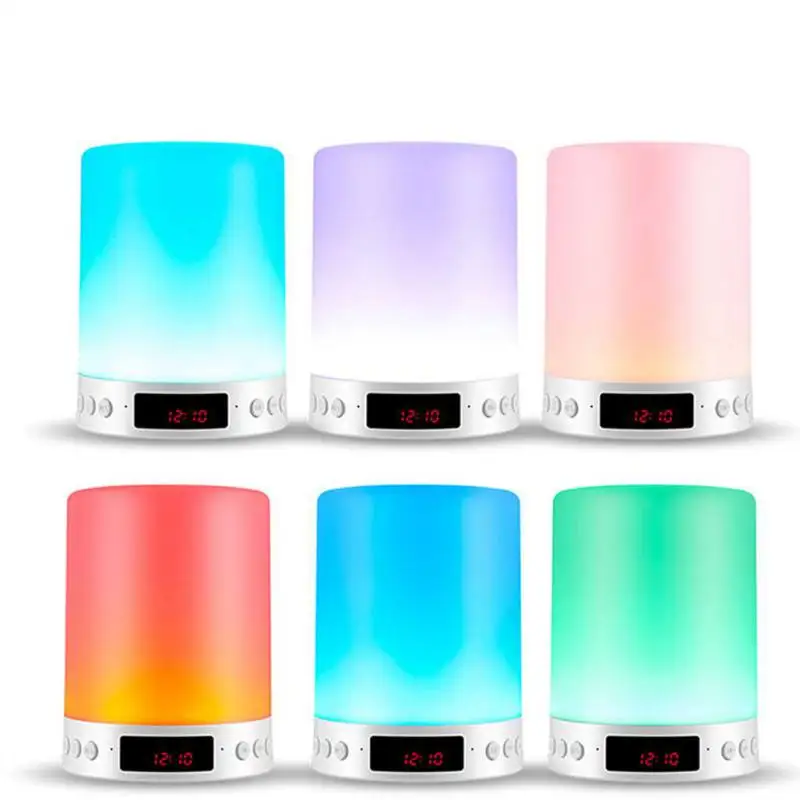 Colorful Stereoscopic Lossless Sound Quality Touch Sensor Bedside Lamp Sleep Night Light LED Wireless Bluetooth Speaker | Электроника
