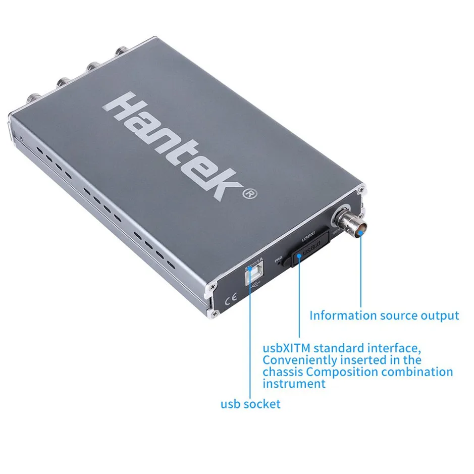 Hantek 6074BD USB осциллограф 4 канала 70 МГц Osiclloscope цифровой ПК портативный + генератор