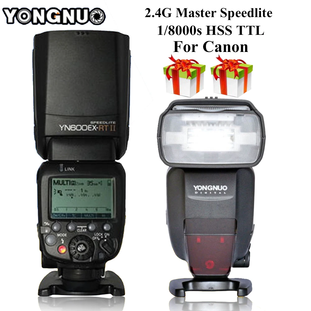 YONGNUO YN600EX RT II Вспышка Speedlite 2 4G беспроводной Авто TTL HSS 1/8000s мастер + YN E3 контроллер