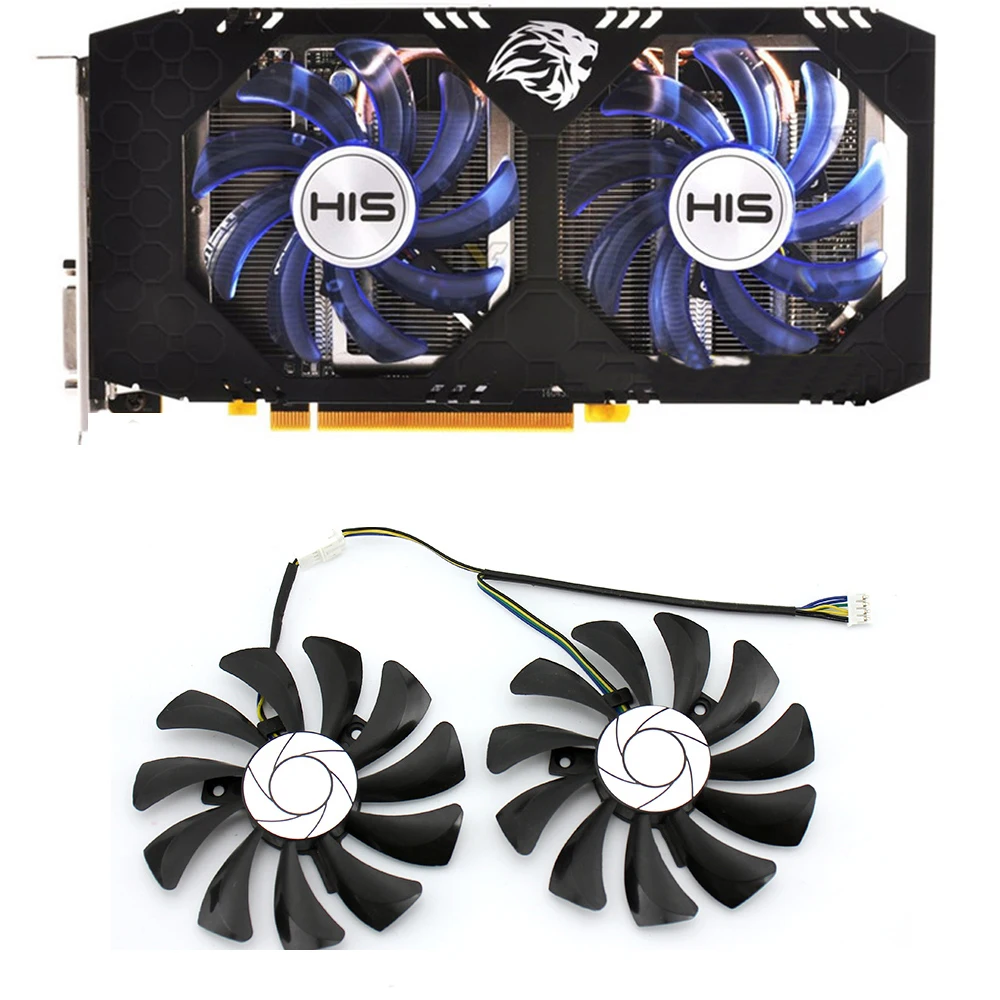 DIY 85 мм Φ 4PIN для XFX RX 560D 570 580 Vega видеокарты кулеры ПК|Охлаждающие подставки