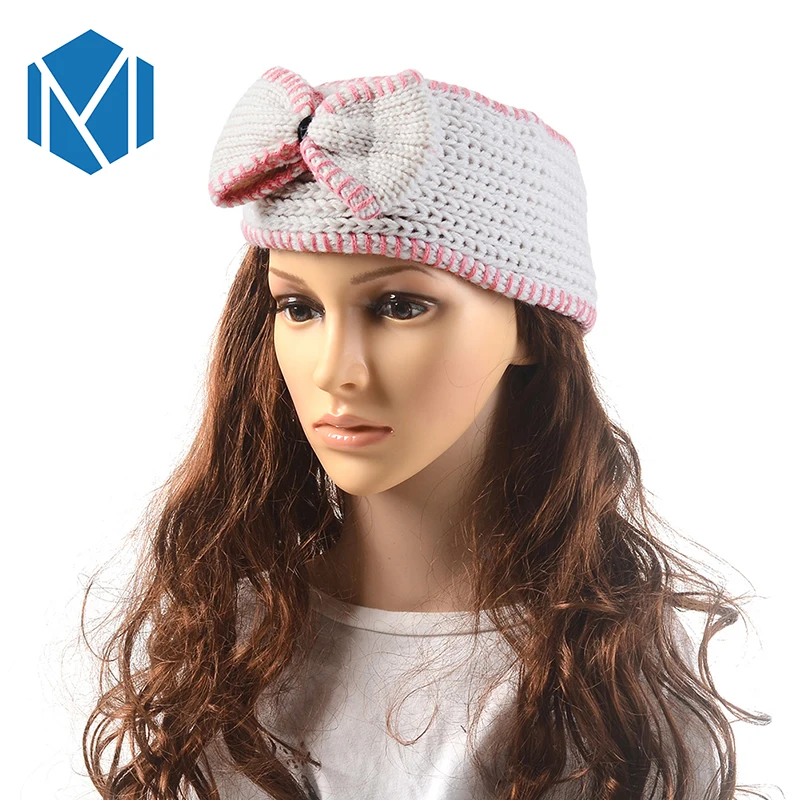 M MISM женский большой галстук-бабочка бант повязка на голову для девочек