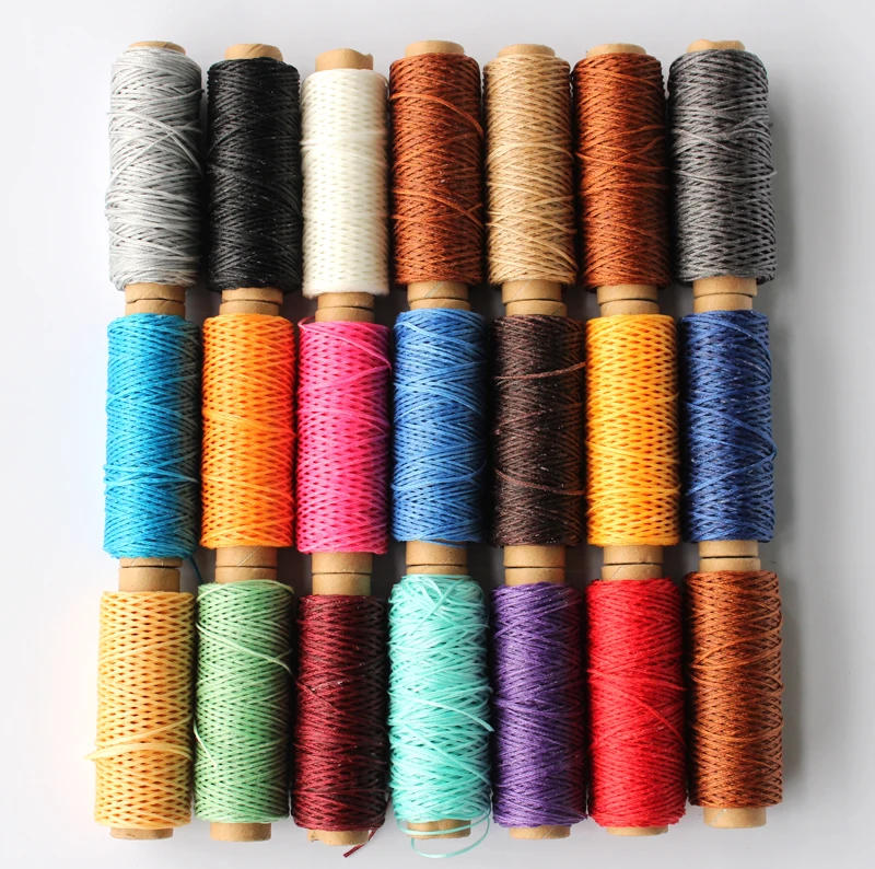 50 м 150D кожа швейная Вощеная линия DIY Ручная одежда кожа швейная плоская линия Воск линия носимый шов
