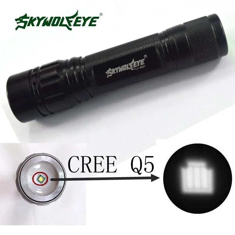 Тактический фонарик масштабируемый 1800 люмен CREE XML Q5 светодиодный 18650 с 3 режимами