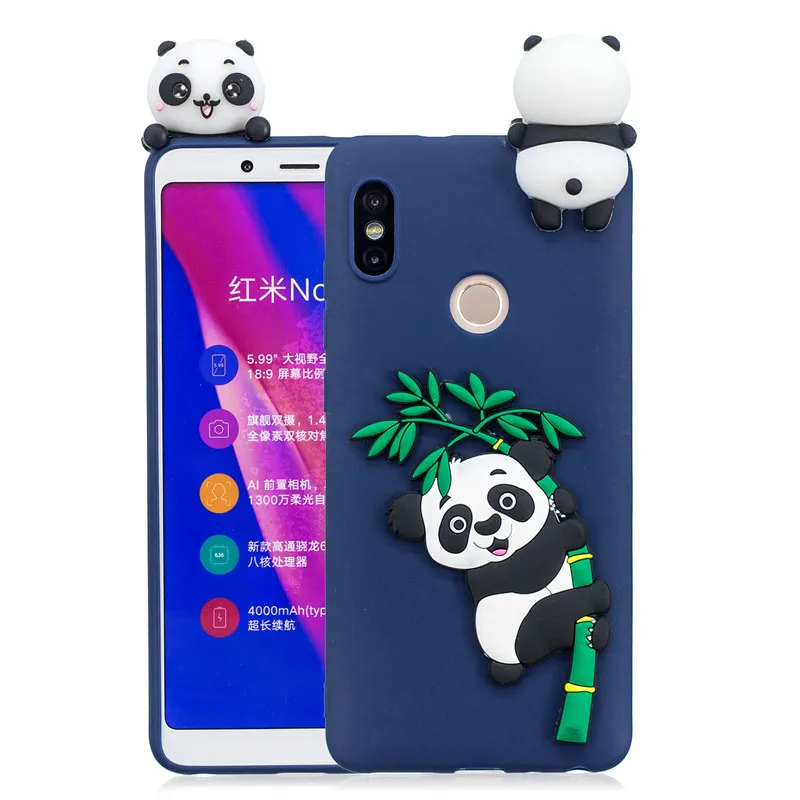 Мягкий чехол из ТПУ с 3D рисунком панды и единорога для Xiaomi Mi 9T A1 A2 Lite Redmi Note 7 6 5 Pro 4 4X