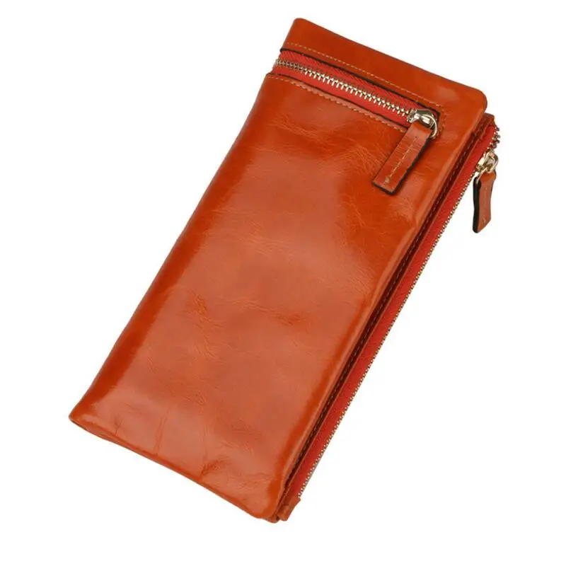 Женский кошелек CHSANATO длинный из натуральной кожи|carteira feminina|wallet longwomen wallets |