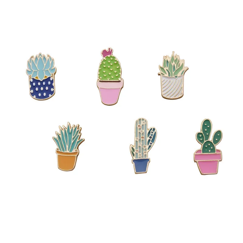 3 6 шт. эмалированные броши в виде кактуса|enamel pin brooch|decorative broochpin brooch |