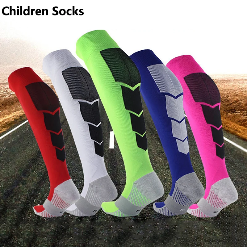 

Плотные футбольные носки Brothock до колена, новые тренировочные нескользящие носки, полотенце для занятий на открытом воздухе, спортивные носки, детские футбольные носки