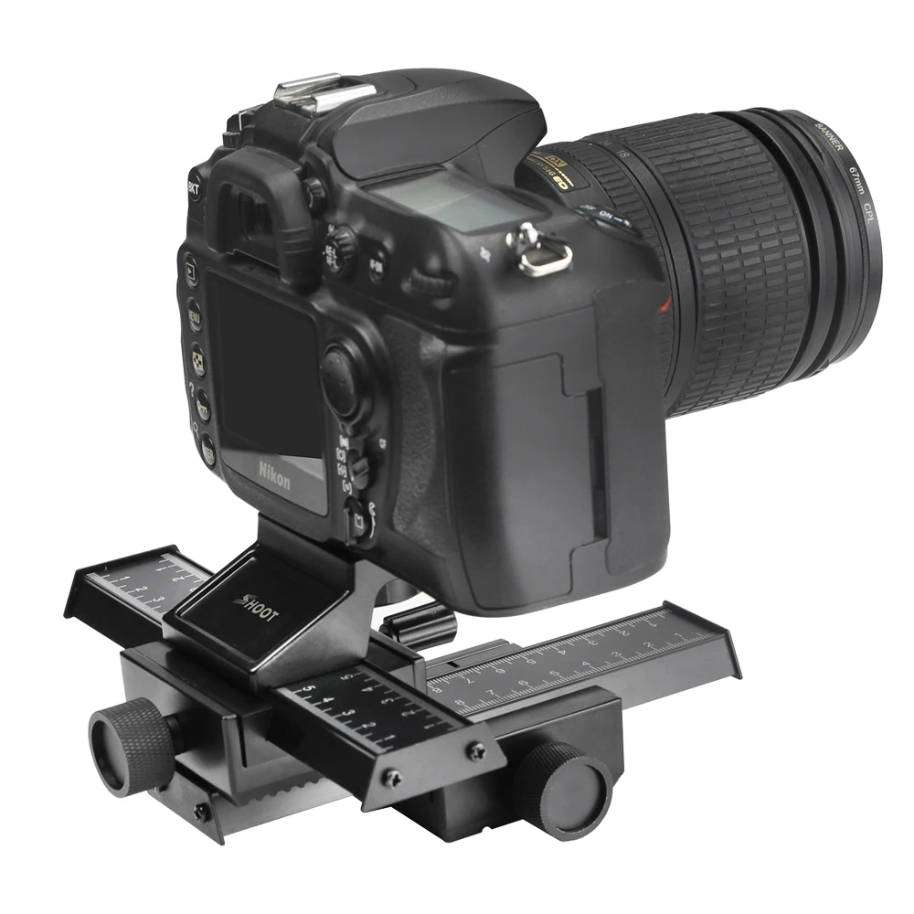 Съемка 4 пути макросъемки рельс слайдер для Canon sony Nikon Pentax съемки крупным планом Штативная головка с 1/4 винтом для DSLR камеры