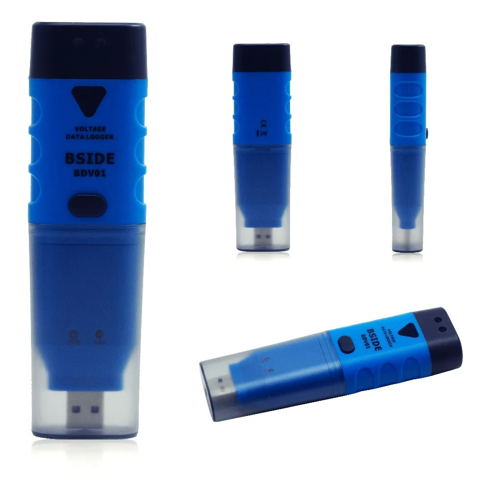 AideTek BDV01 DC USB 0 30V 04 V Регистратор напряжения разрешение 64K 1 sec samp светодиодный сигнал