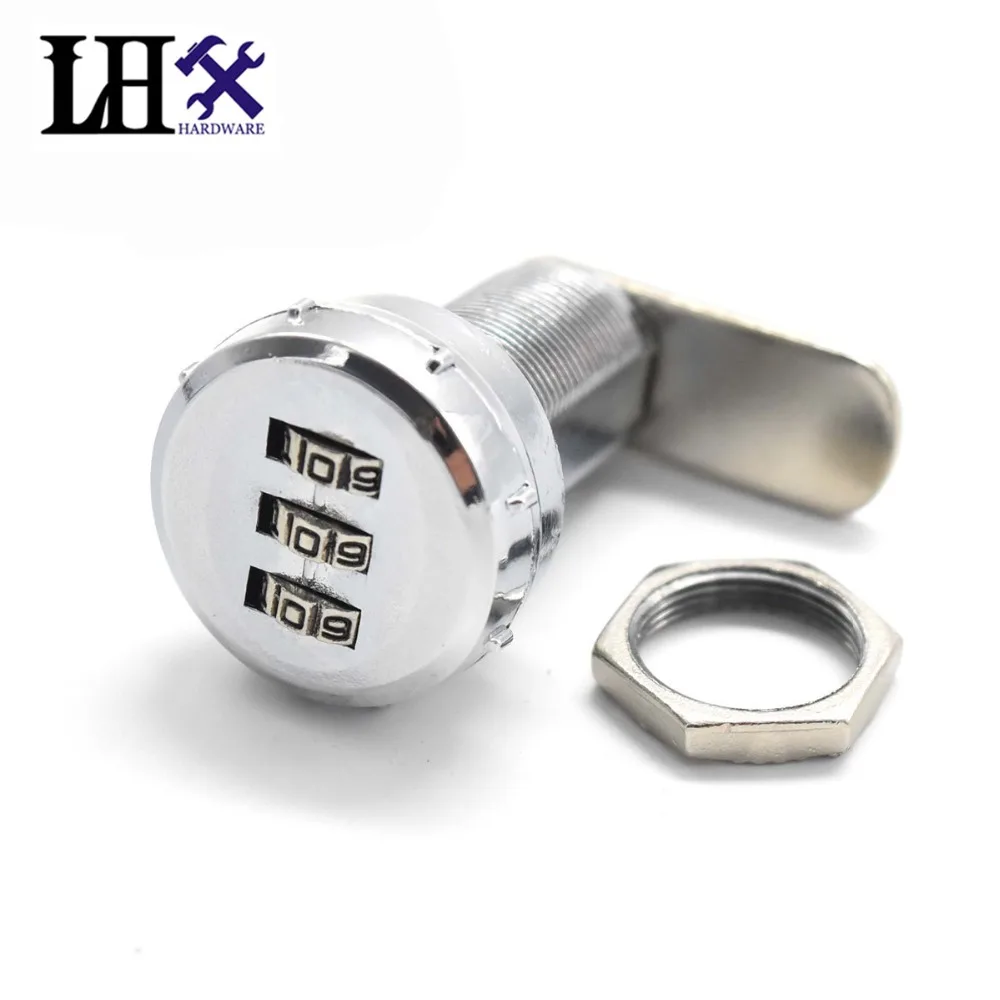 

Hardware Wholesale Combination Cam Lock 3 Digit New Style Security Lock For Box Cabinet Drawer Door Custom Password
