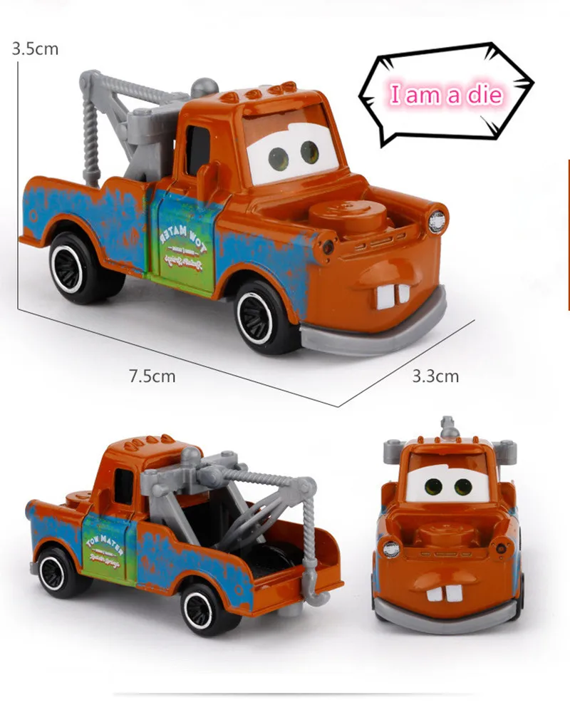 Disney Pixar машина 3 Lightning McQueen Джексон Storm Крус Mater Мак дядя Грузовик 7 штук/1:55 Дети сплав Пластик автомобиля