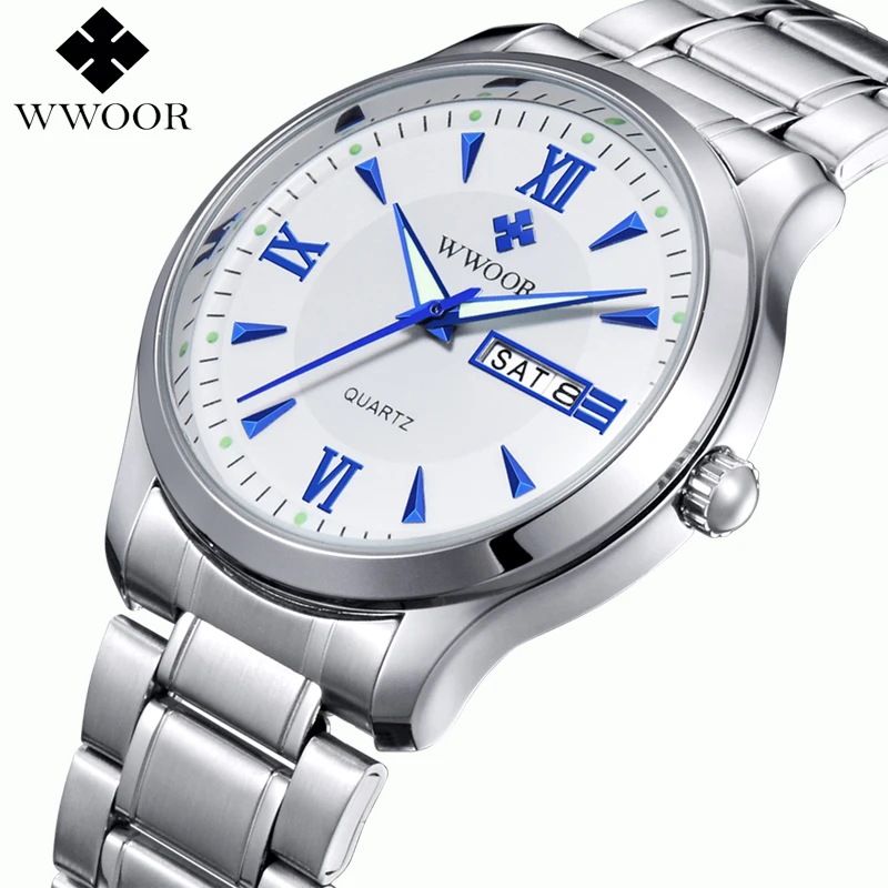 2018 Новые Модные Кварцевые полностью из нержавеющей стали Vogue повседневные часы