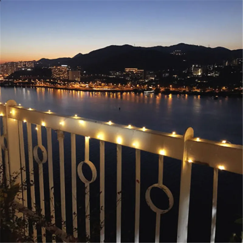 

DC 5V 2M 20LED USB charger LED strip light USB Powered RGB Copper Wire tape Holiday String lighting outdoor Fairy Christmas Tree