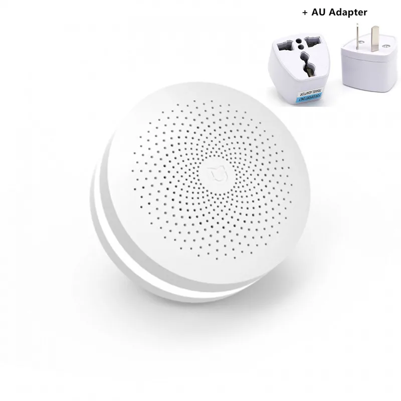 Add AU Plug Шлюз 2 MI Mijia концентратор умный дом комплекты шлюз сигнализация управление 16 миллионов RGB огни радио Mi датчик двери звонок - Цвет: Add AU Plug