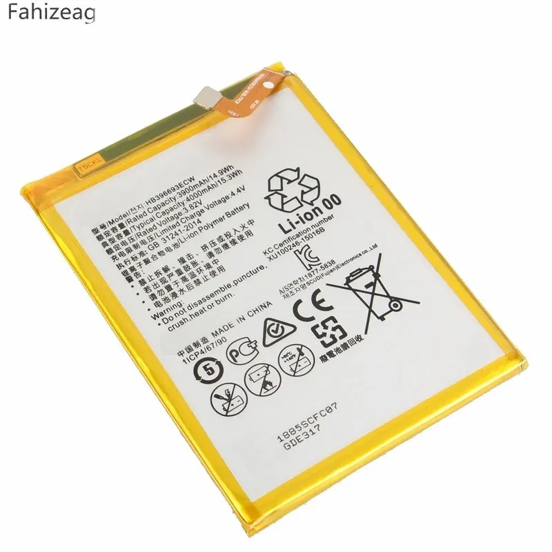 Fahizeag HB396693ECW 3900 mAh/14.9Wh запасная батарея для Huawei Mate8 Mate 8 NXT-AL10 NXT-TL00 NXT-CL00 | Мобильные