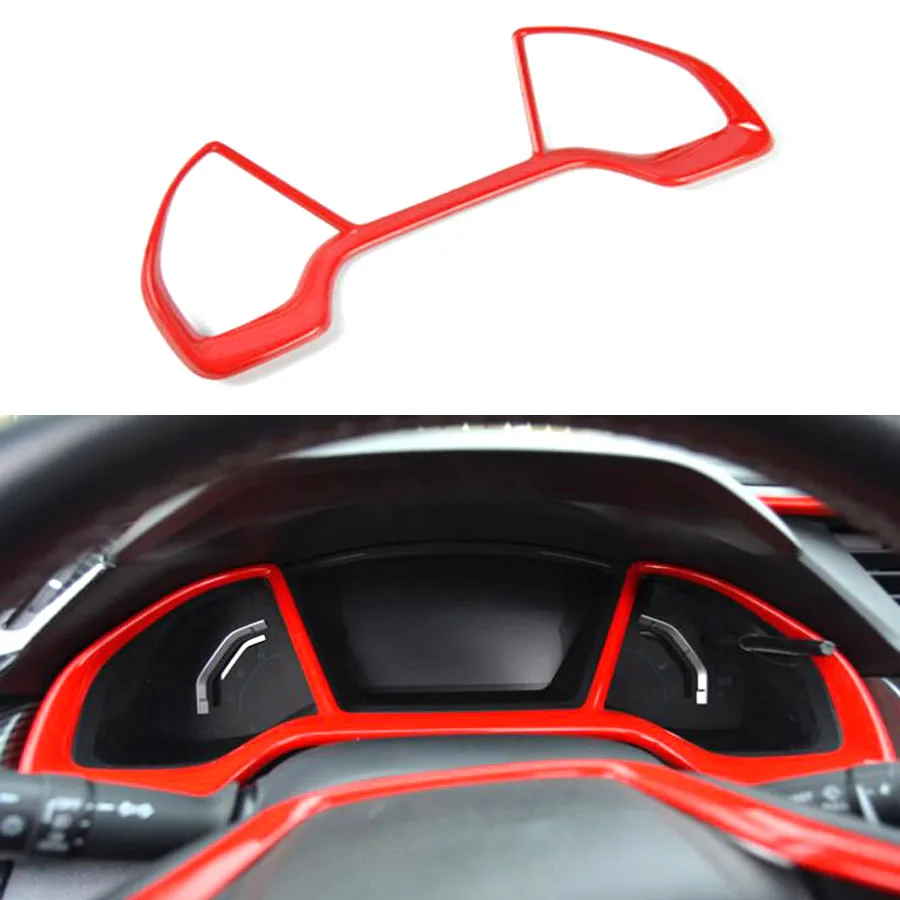 Instrument YAQUICKA для Honda Civic 10th-17 интерьер автомобиля Передняя консоль рулевой колесный инструмент коробка переключения передач отделка Стайлинг аксессуар - Название цвета: Instrument