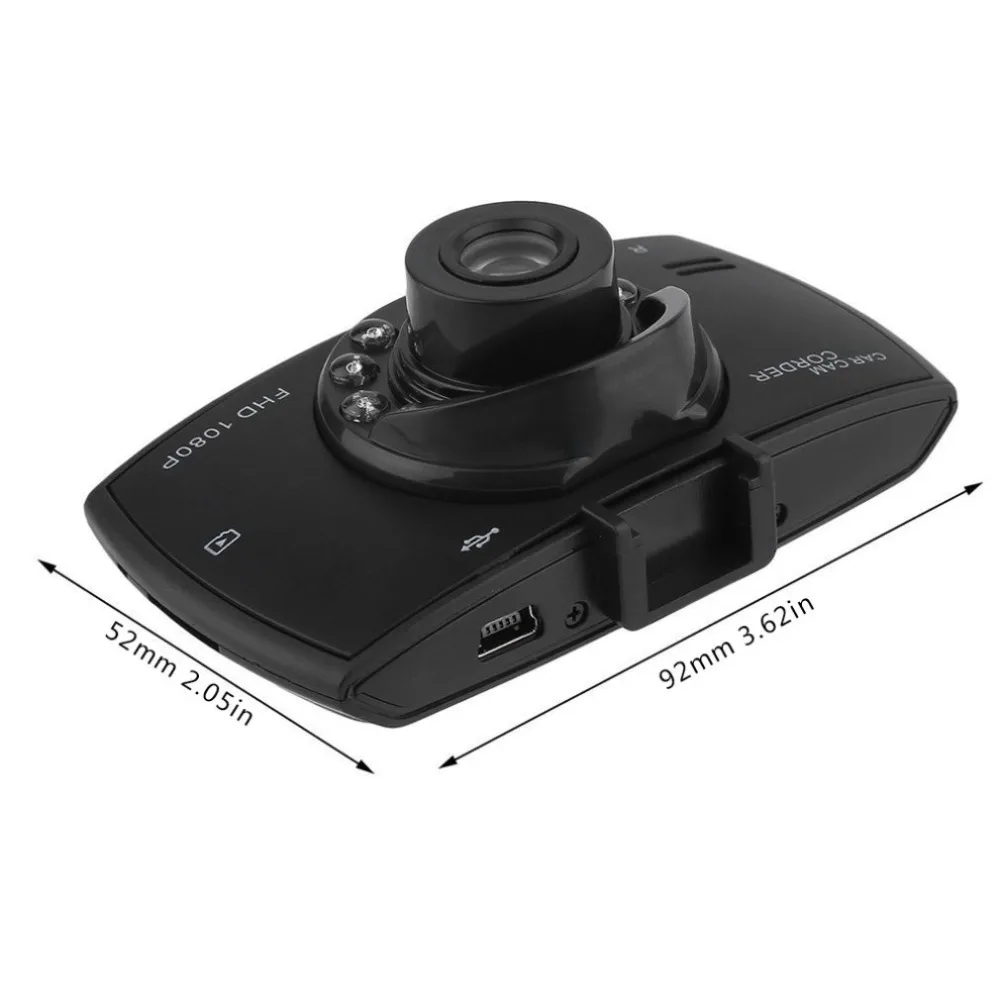 Видеорегистратор 1080P FHD DVR Автомобильный регистратор с ЖК-экраном 170 широкоугольный g-сенсор ночного видения, обнаружение движения