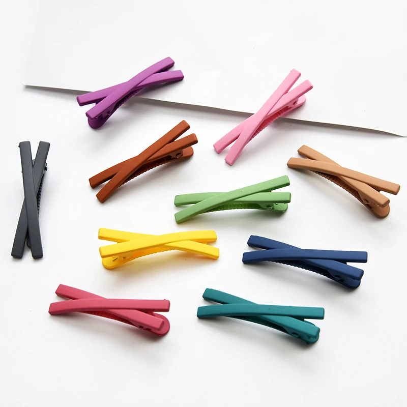 Новинка 2019 модные однотонные заколки для волос карамельных цветов женщин и