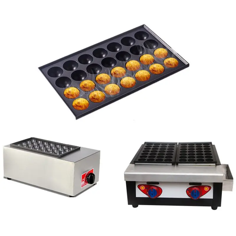 Коммерческая Машина Takoyaki с 18 отверстиями/28 отверстиями антипригарная форма для