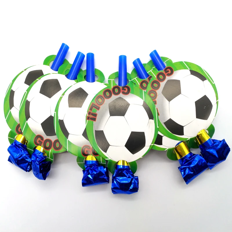 Football Theme Baby Boys Shower Decoration Blowouts Kids Favors Soccer Noise Maker Happy Birthday Events Party Trumpet 6Pcs/lot |