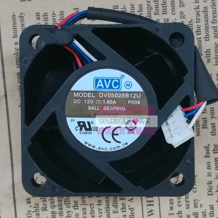 Оригинальный двухпроводный вентилятор AVC 12 В 5028 А 5 см 50x50x28 мм для DV05028B12U|heat sink fan|heat