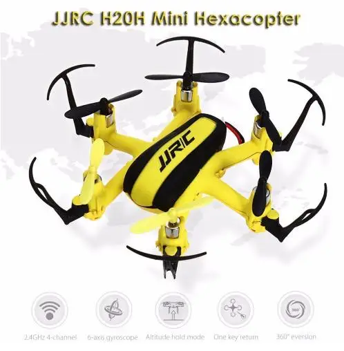 JJRC H20H Mini RC Quadcopter 2.4GHz 4CH 6 Axis Gyro Drone with Headless Mode Altitude Hold Night Flight Helicopter Toy | Игрушки и хобби
