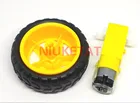 Мотор TT 130 с колесиком, мотор-редуктор для автомобиля робота, для Arduino DC3V-6V, мотор-редуктор постоянного тока, 1 шт., мотор + 1 шт. колесо 65 мм, 1 шт.