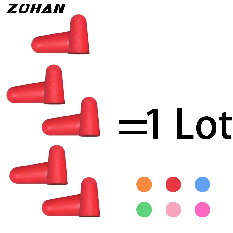 ZOHAN 5 Pairs Soft Tapered Foam Ear Plugs Hearing Protection EarPlugs For Sleep Race Travel Prevention Noise Reduction Ear Plug