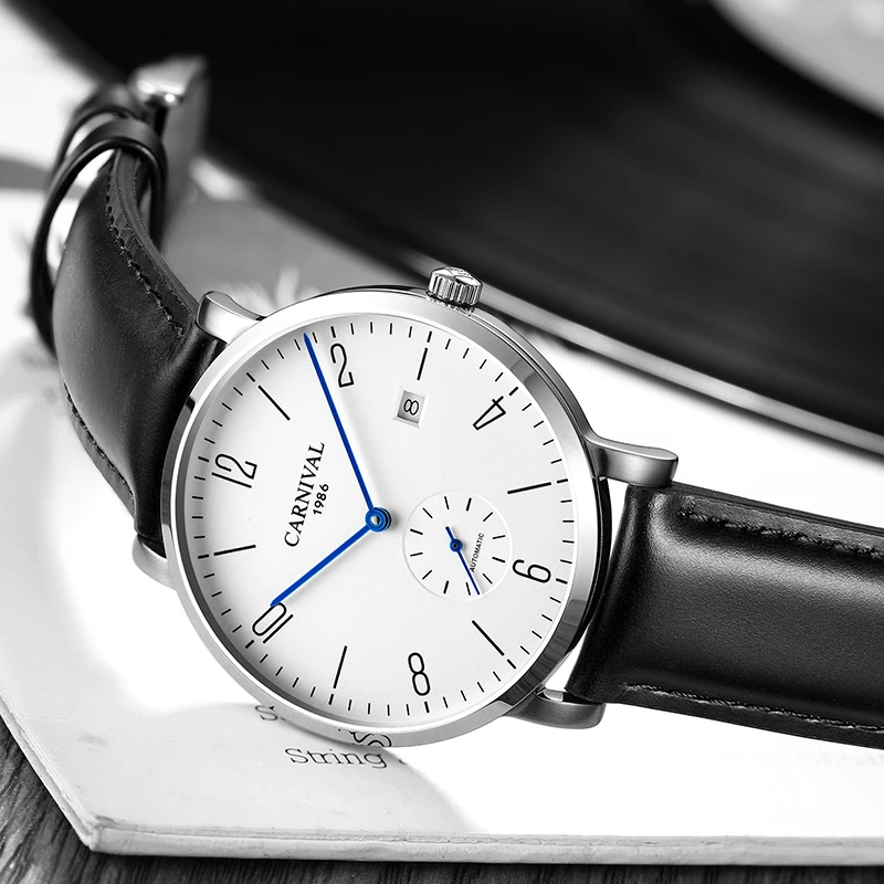 2018 ультратонкие автоматические часы мужские роскошные брендовые карнавальные