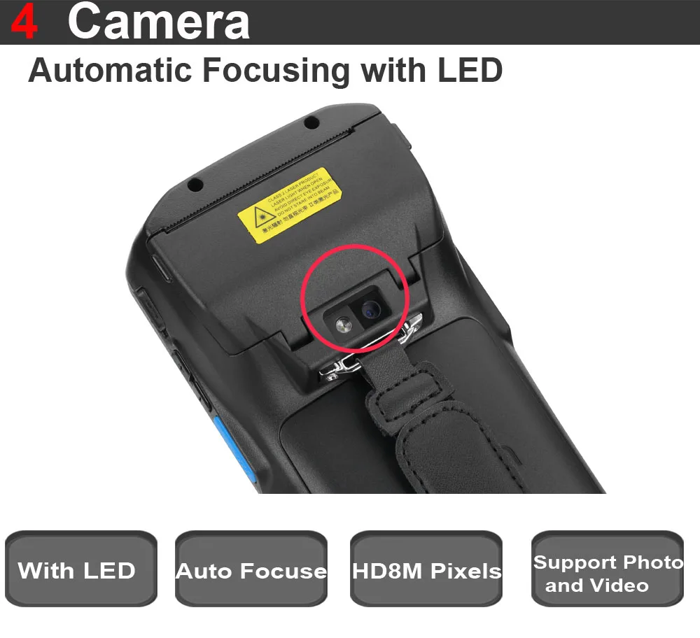 Новое поступление КПК Android 7 0 Ручной терминал с термопринтером встроенный RFID