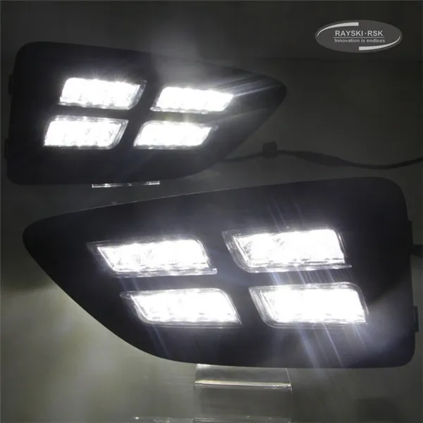Трехцветный четырехъядерный светодиодный противотуманный светильник DRL для Hyunai