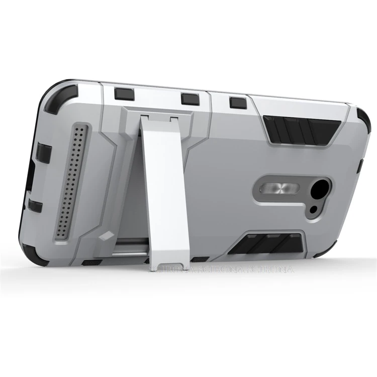 Роскошные Heavy Duty Гибридный Жесткий Прочная Резиновая Броня Чехол Для Asus Zenfone 2E