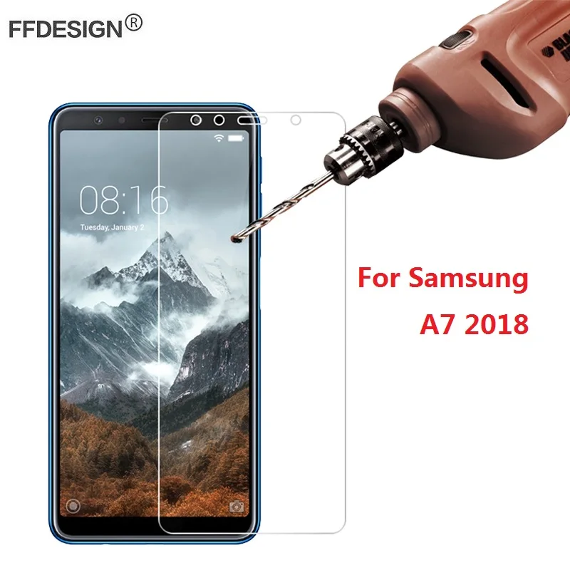 2 шт Для Samsung Galalxy A7 2018 Защитное стекло для Galaxy Стекло Закаленное Защитная