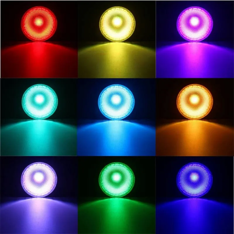 Par38 E27 20 Вт RGB Точечный светильник водонепроницаесветильник прожекторная лампа