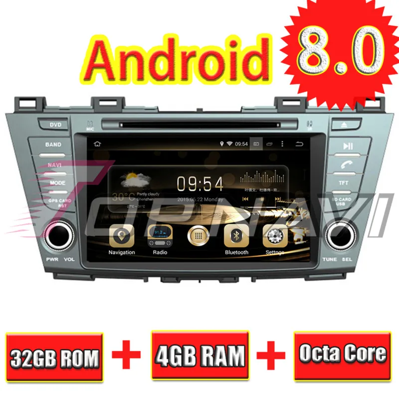 

Автомобильный DVD-плеер Topnavi, 8 дюймов, Восьмиядерный, Android 8,0, для MAZDA 5 2010-/Premacy 2010, Авторадио, GPS-навигация, аудио, 2 Din, стерео