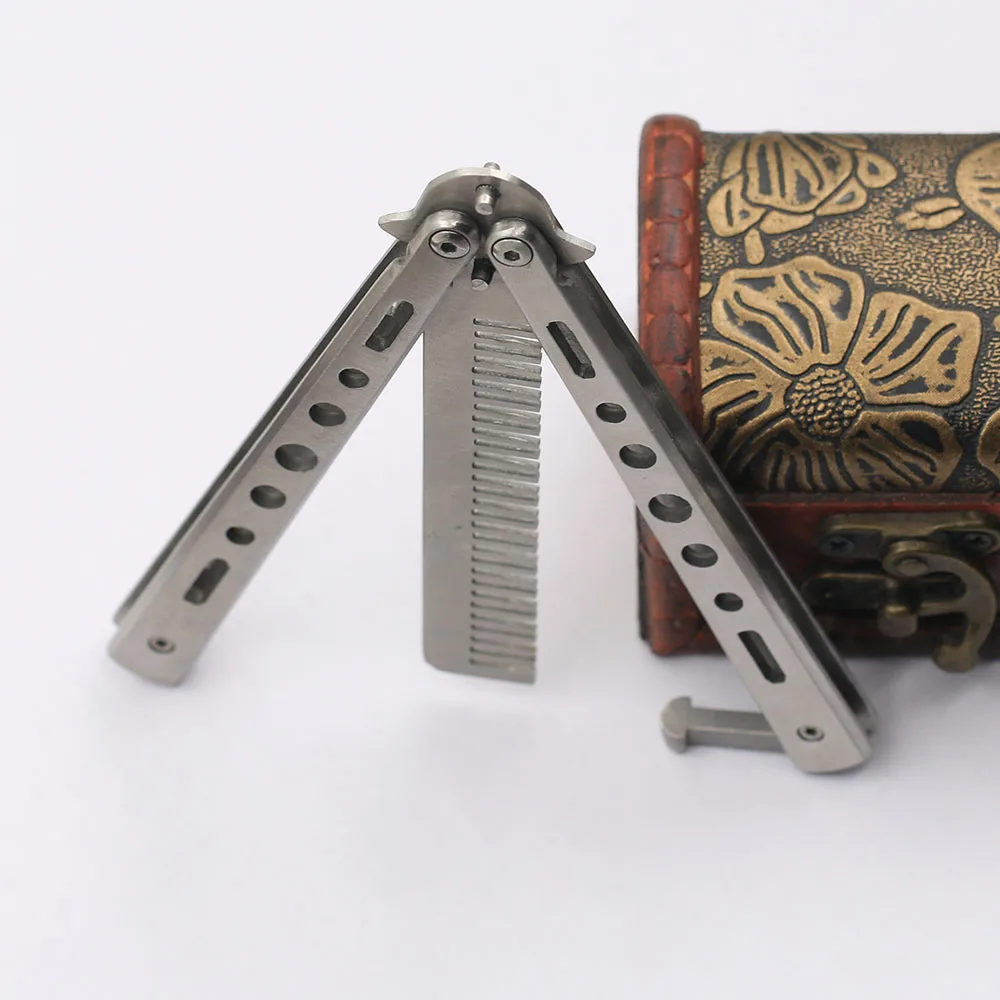 Тренировочный нож из нержавеющей стали с бабочкой инструмент для ухода за