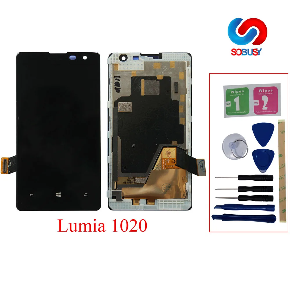 Оригинальный 4 5 &quotЖК дисплей для NOKIA Lumia 1020 RM 875 ЖК сенсорный экран Tela дигитайзер