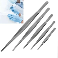 new household medical tweezers garden kitchen barbecue tools 5 sizes tooth tweezers barbecue stainless steel long food forceps