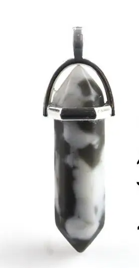 Женское Ожерелье Панк-рок с кулоном ожерелье из натурального камня кристаллами в