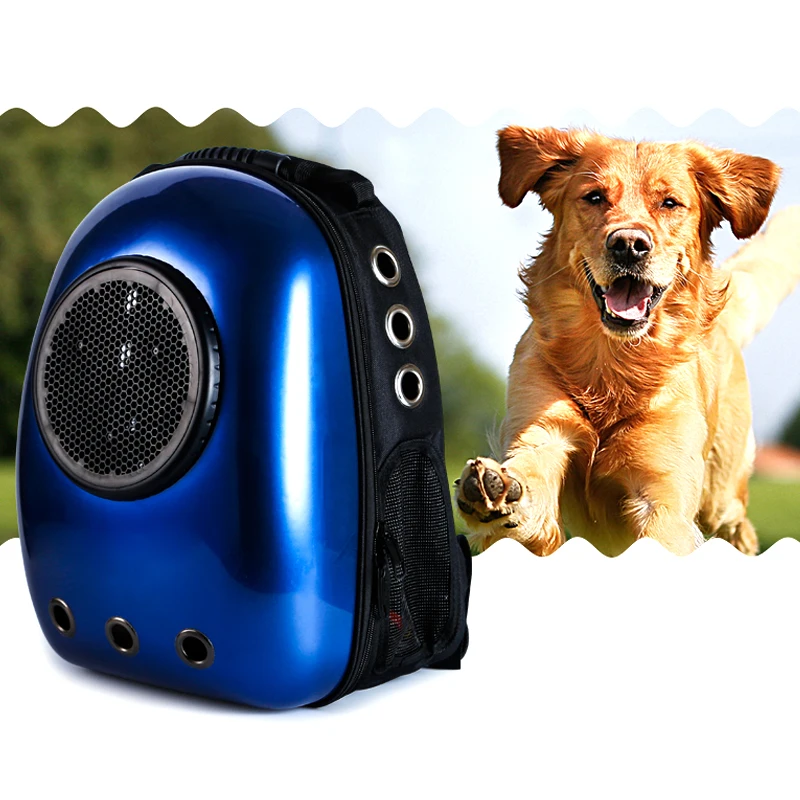 Новый Перевозчик с рисунком собачки и котика пространство Капсула форме Pet Travel
