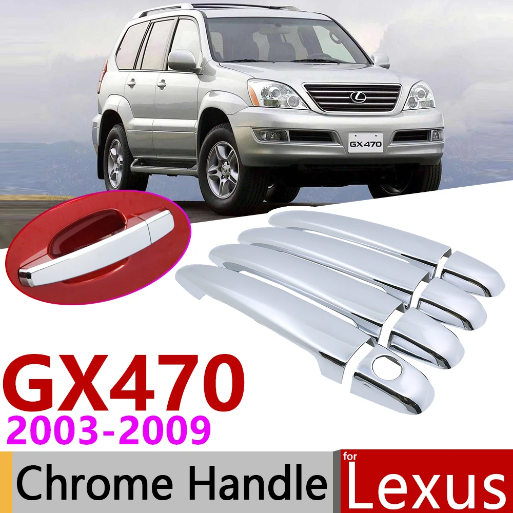 Хромированная крышка ручки двери для Lexus GX470 J120 2003 ~ 2009 автомобильные аксессуары