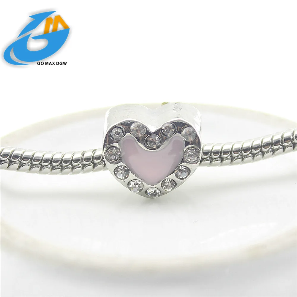 6 цветов милые розовые бусы подходят для оригинального браслета ожерелье с