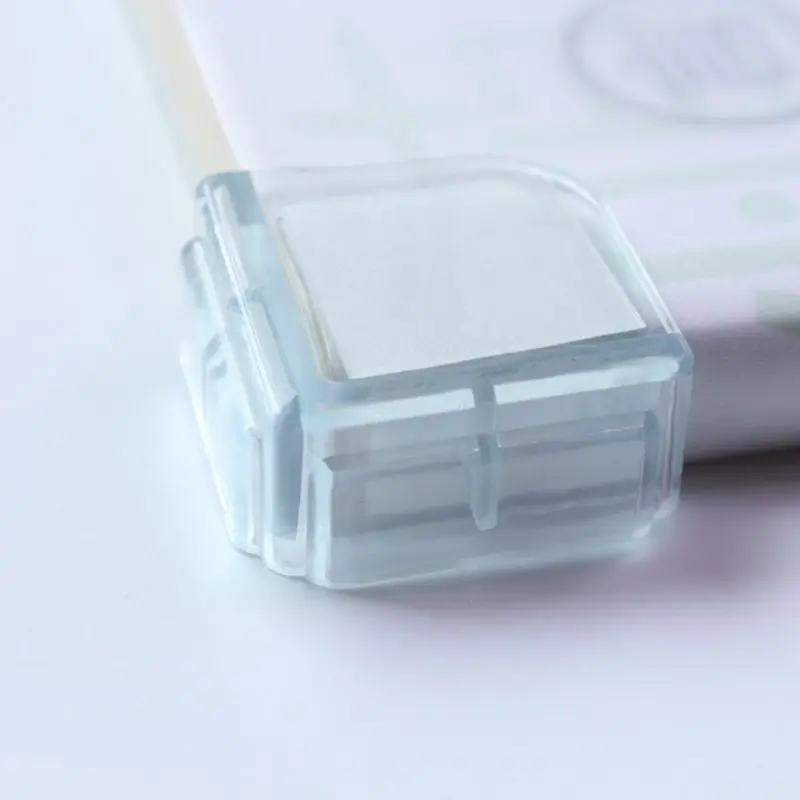 10 Pcs/Set Safety Corner Baby Protection Cupboard Table Desk Protector Guard Soft Silicone Edge Pads Transparent Right-angle | Мать и