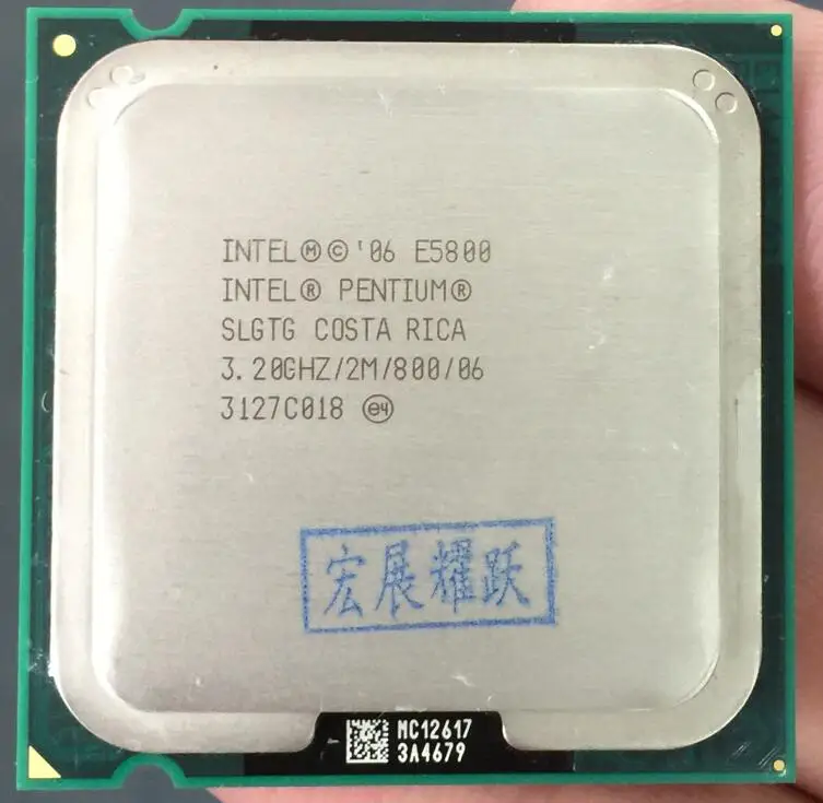 ПК компьютер процессор Intel Pentium E5800 двухъядерный процессор LGA 775 рабочий процессор