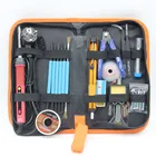 CXG E90WT Электрический паяльник светодиодный подсветкой, цифровой керамический нагреватель с регулируемой температурой, 900 м, железный наконечник, пинцет, набор инструментов